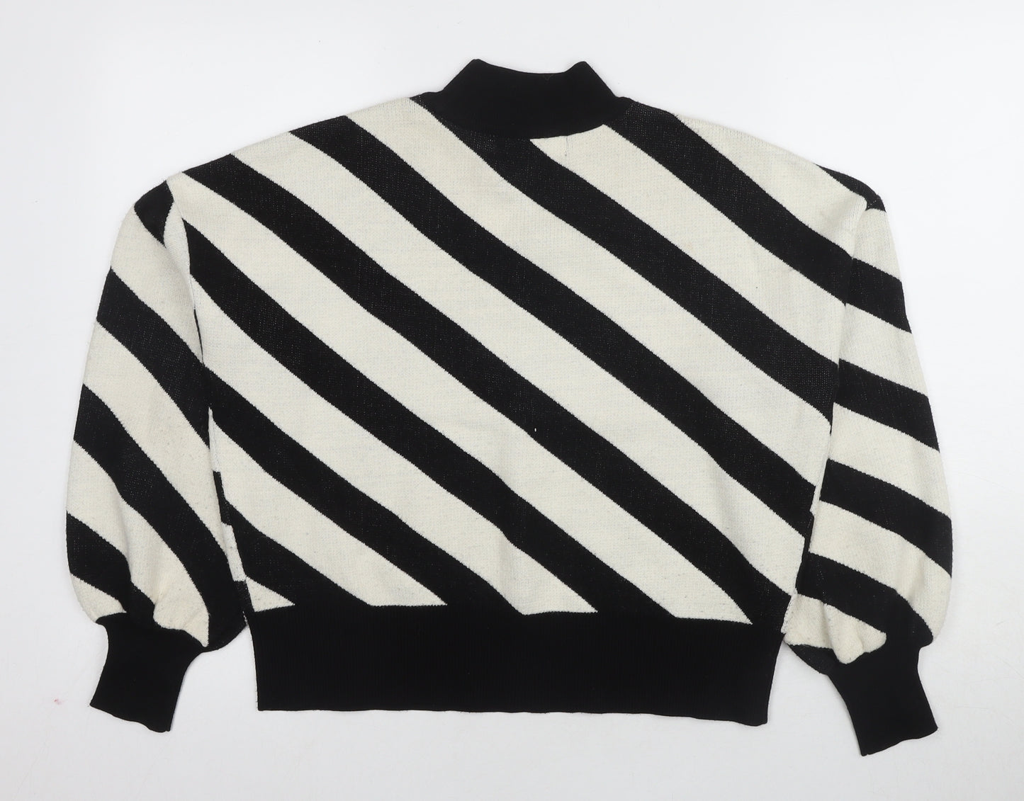 Vero Moda Women's Black Mock Neck Pullover Jumper M