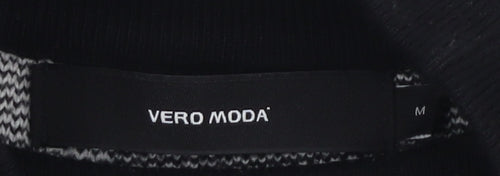 Vero Moda Women's Black Mock Neck Pullover Jumper M