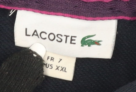 Lacoste Men's Black Pullover Hoodie XXL