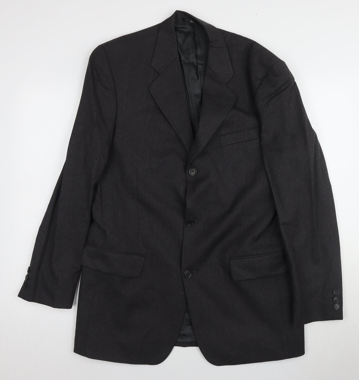 Ciro Citterio Men's Black 40L Two-Button Blazer