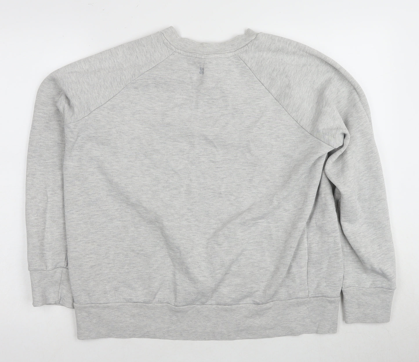 Sweaty Betty Women's Grey Pullover Sweatshirt - L