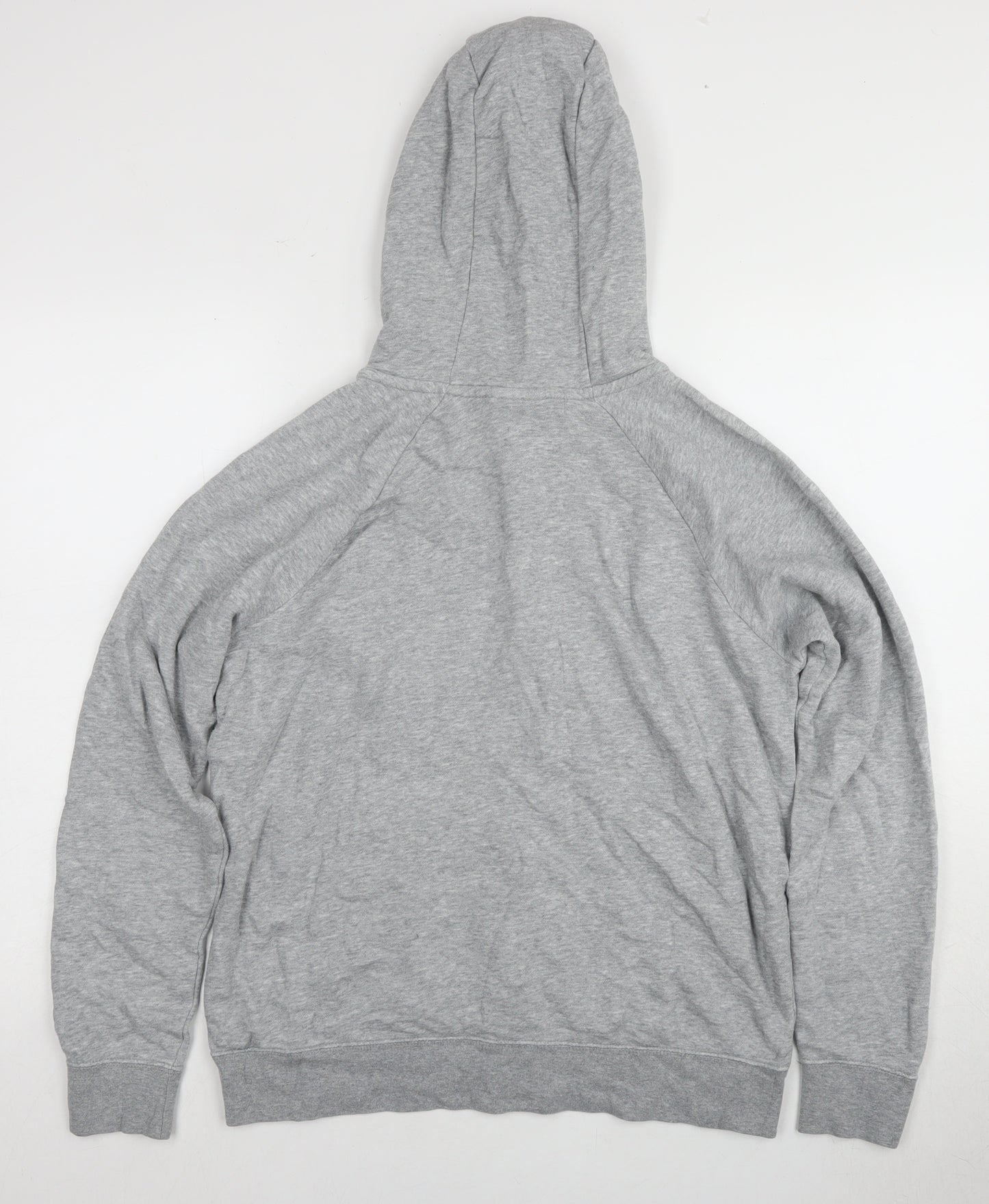 Nike Men's Grey Pullover Hoodie M - Sports Logo