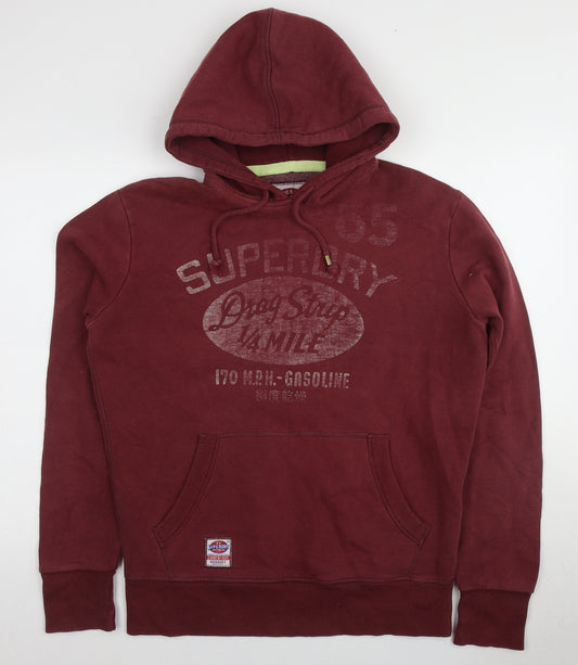 Superdry Men's Red Medium Pullover Hoodie