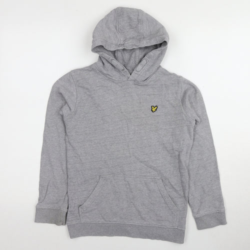 Lyle & Scott Boys Grey Pullover Hoodie Size 9/10