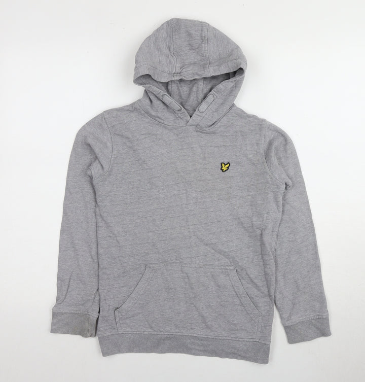 Lyle & Scott Boys Grey Pullover Hoodie Size 9/10