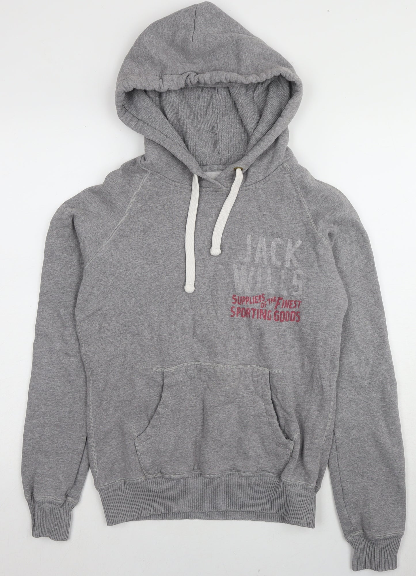 Jack Wills Women's Grey Pullover Hoodie, Size 10
