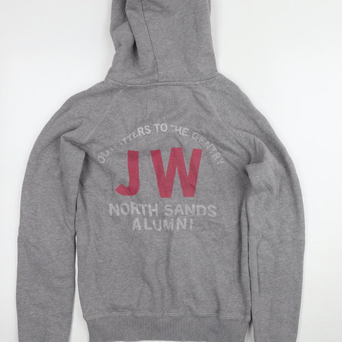 Jack Wills Women's Grey Pullover Hoodie, Size 10