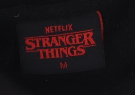 Stranger Things Unisex Black M Hoodie Pullover