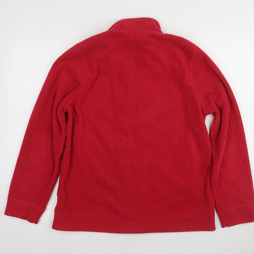 TIGI Wear Women's Red Fleece Jacket Size 10