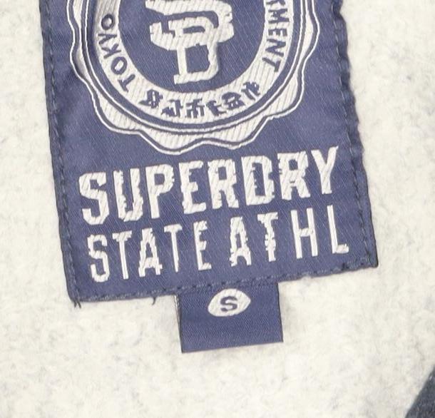 Superdry Men's Blue Full Zip Logo Hoodie S