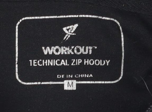 Workout Unisex Black Hoodie Medium