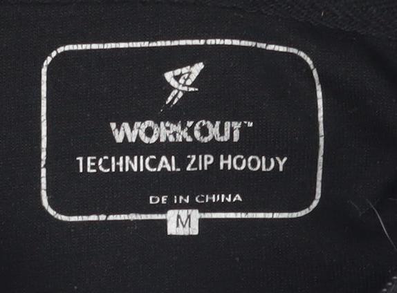 Workout Unisex Black Hoodie Medium
