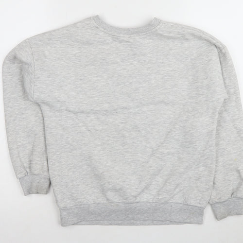 Disney Girls Grey Minnie Mouse Pullover Sweatshirt 10-11 Years