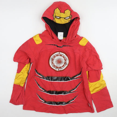 Disney Boys Red Iron Man Hoodie 11-12 Years