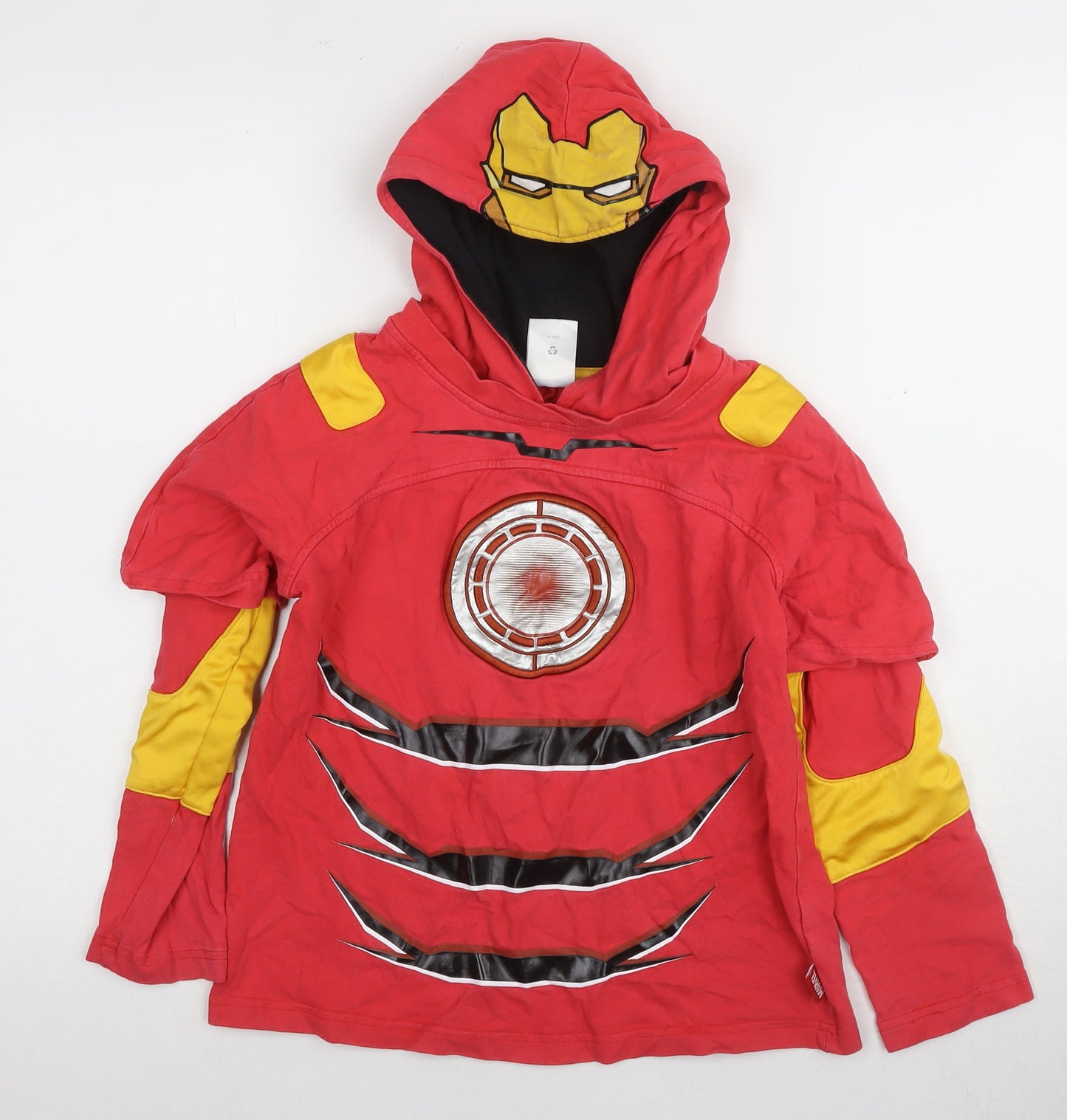 Disney Boys Red Iron Man Hoodie 11-12 Years