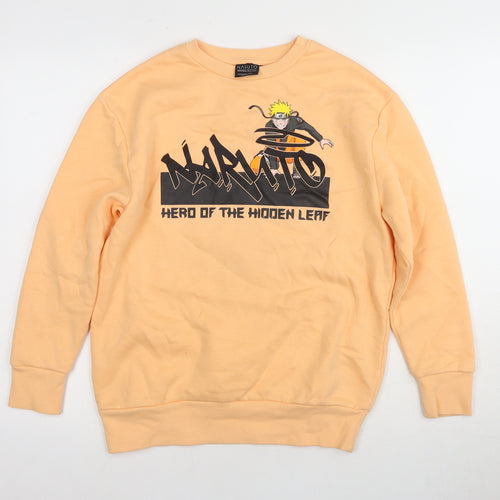 Naruto Boys Orange Graphic Pullover Sweatshirt 11-12 Years
