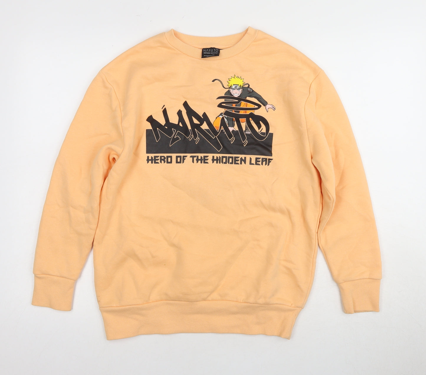 Naruto Boys Orange Graphic Pullover Sweatshirt 11-12 Years