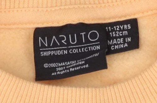 Naruto Boys Orange Graphic Pullover Sweatshirt 11-12 Years