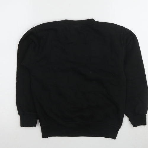 Simpsons Boys Black Graphic Print Pullover Sweatshirt L