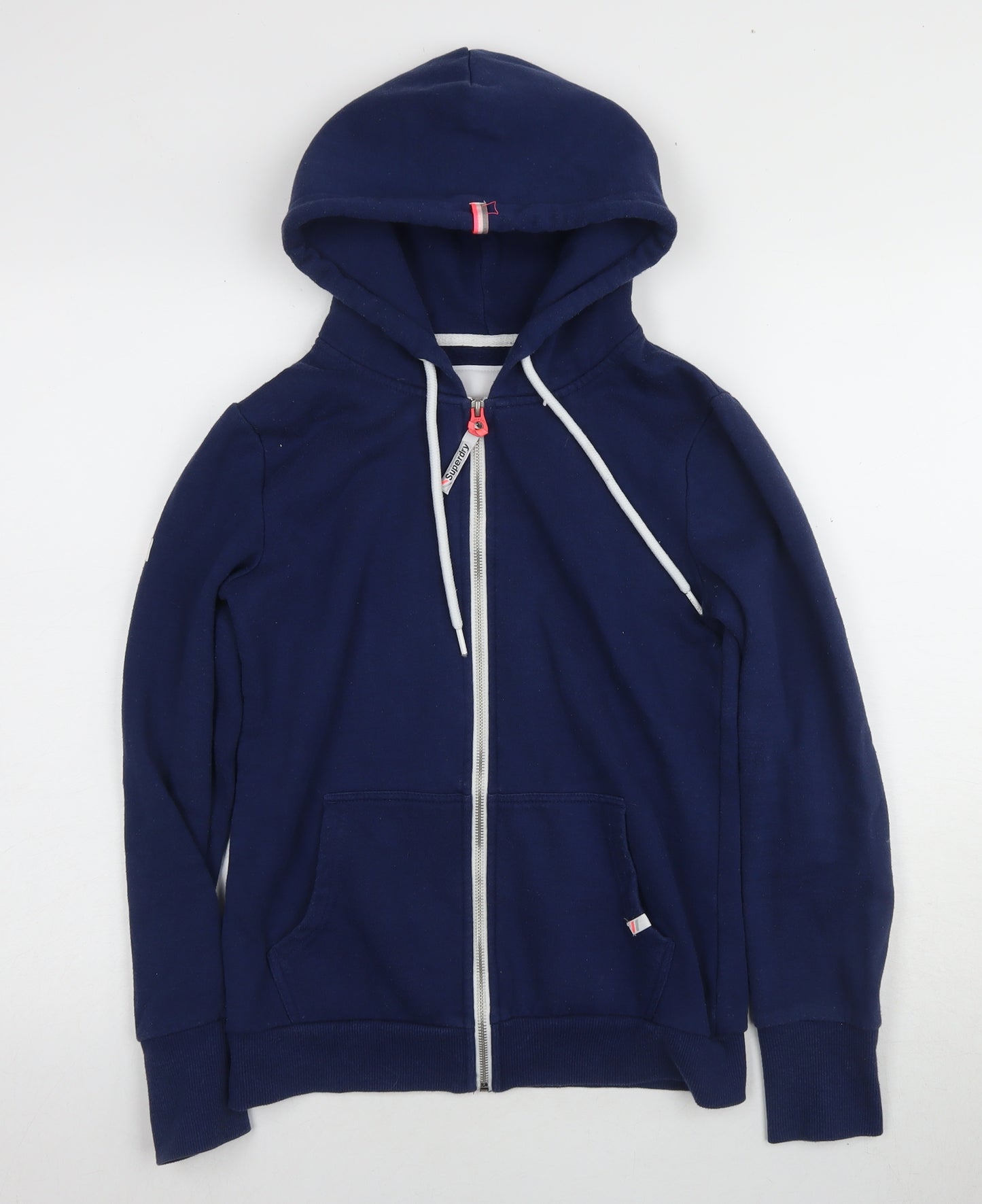 Superdry Unisex Blue Full Zip Hoodie Size 12