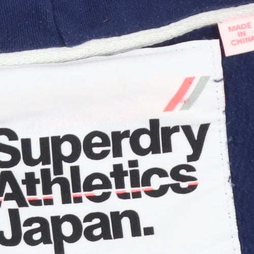 Superdry Unisex Blue Full Zip Hoodie Size 12