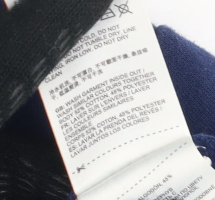 Superdry Unisex Blue Full Zip Hoodie Size 12