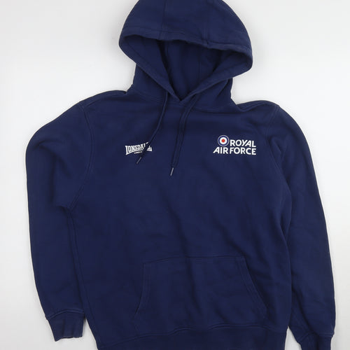 Lonsdale Men's Blue Pullover Hoodie S