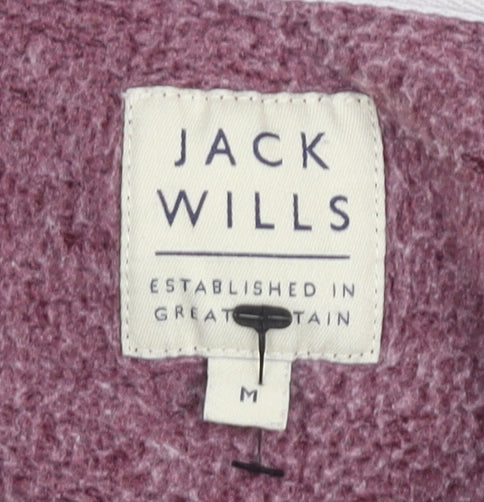 Jack Wills Men's Red Pullover Sweatshirt, M, Logo Design