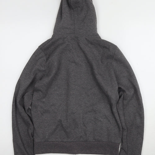 Liverpool Unisex Kids Grey Full Zip Hoodie, Size 10