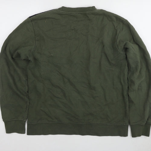OLOW Men's Green Pullover Sweatshirt with Pocket - Size L