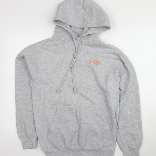 Russell Grey Unisex Hoodie - Small, Comfortable Logo Style