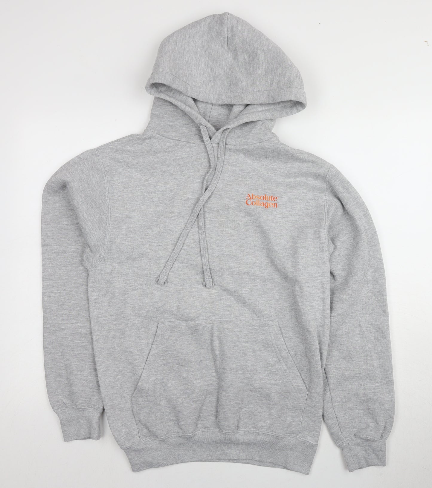 Russell Grey Unisex Hoodie - Small, Comfortable Logo Style