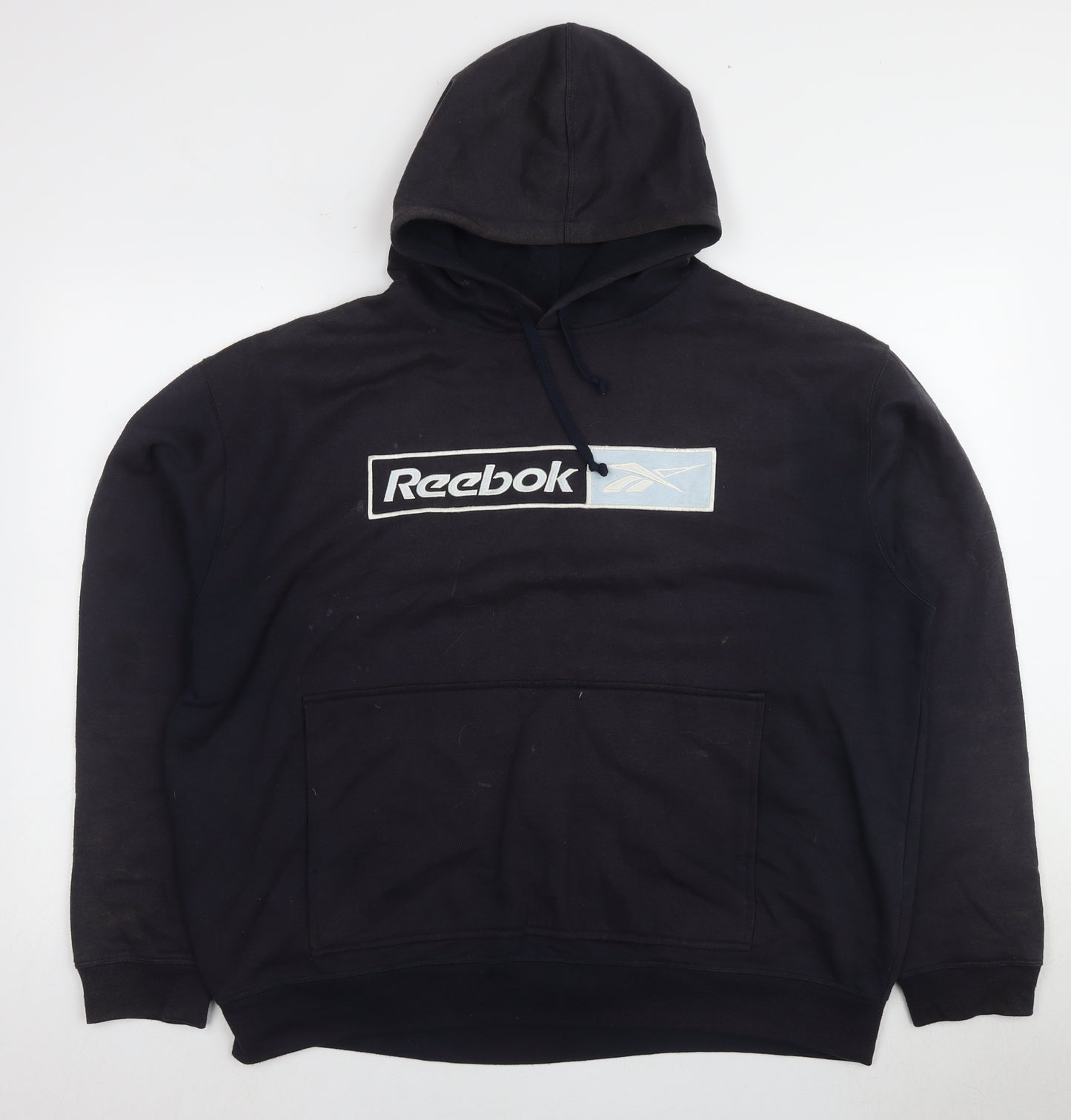 Reebok Men's 3XL Black Pullover Hoodie with Logo