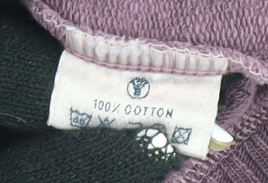 Fat Face Purple Women's Henley Sweatshirt Size 10