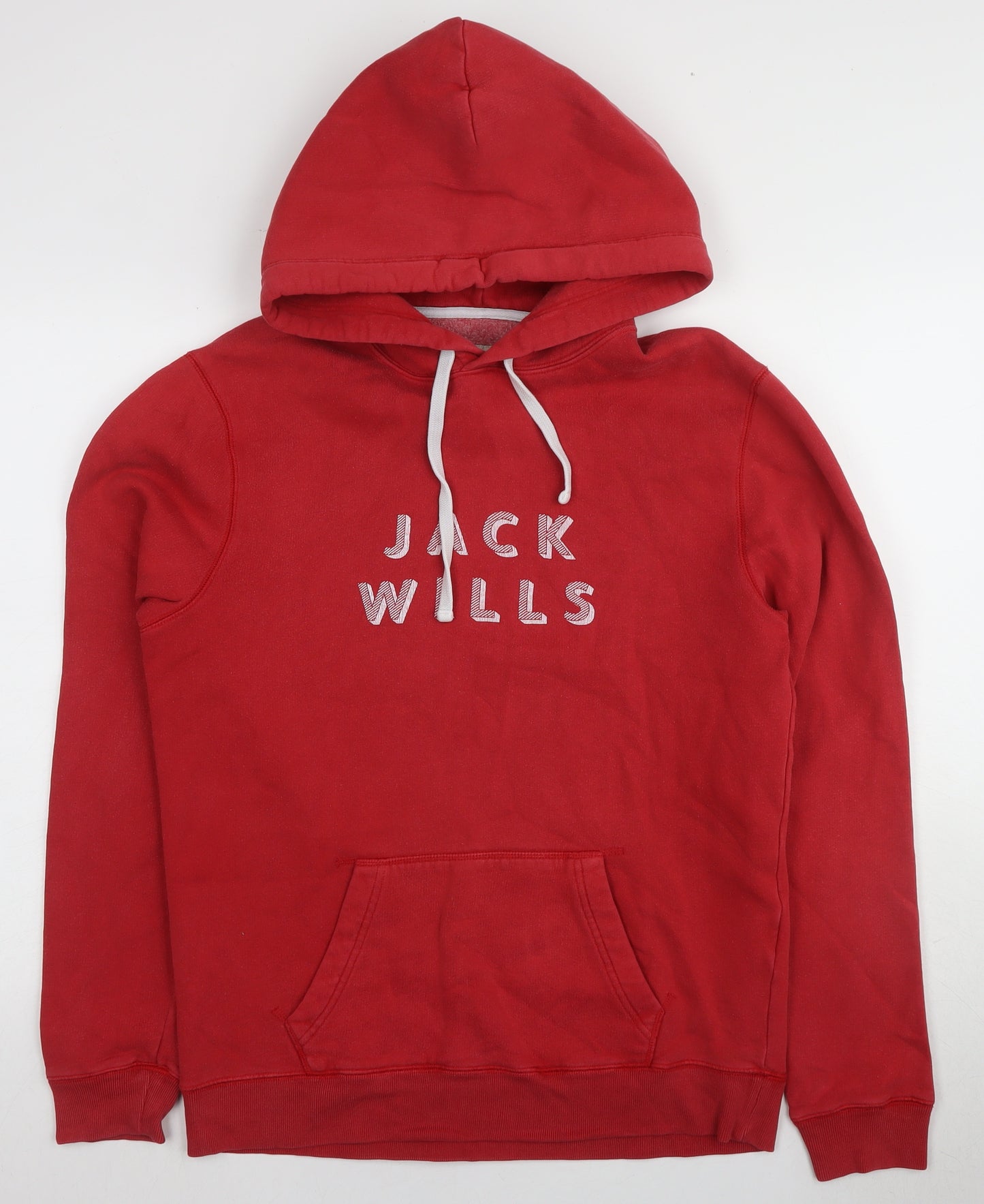 Jack Wills Red Men's Hoodie in Medium Pullover Style