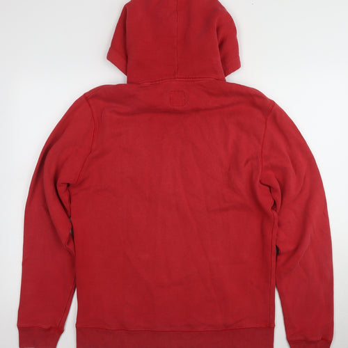 Jack Wills Red Men's Hoodie in Medium Pullover Style