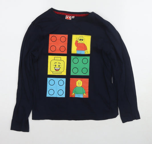 LEGO Boys Blue Graphic Print Long Sleeve T-Shirt 10 Years