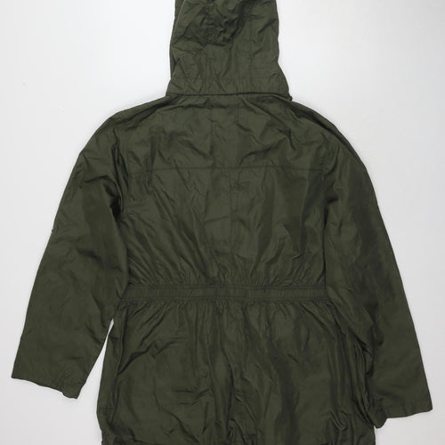 Brave Soul Women's Green Parka Jacket UK 18 Hooded