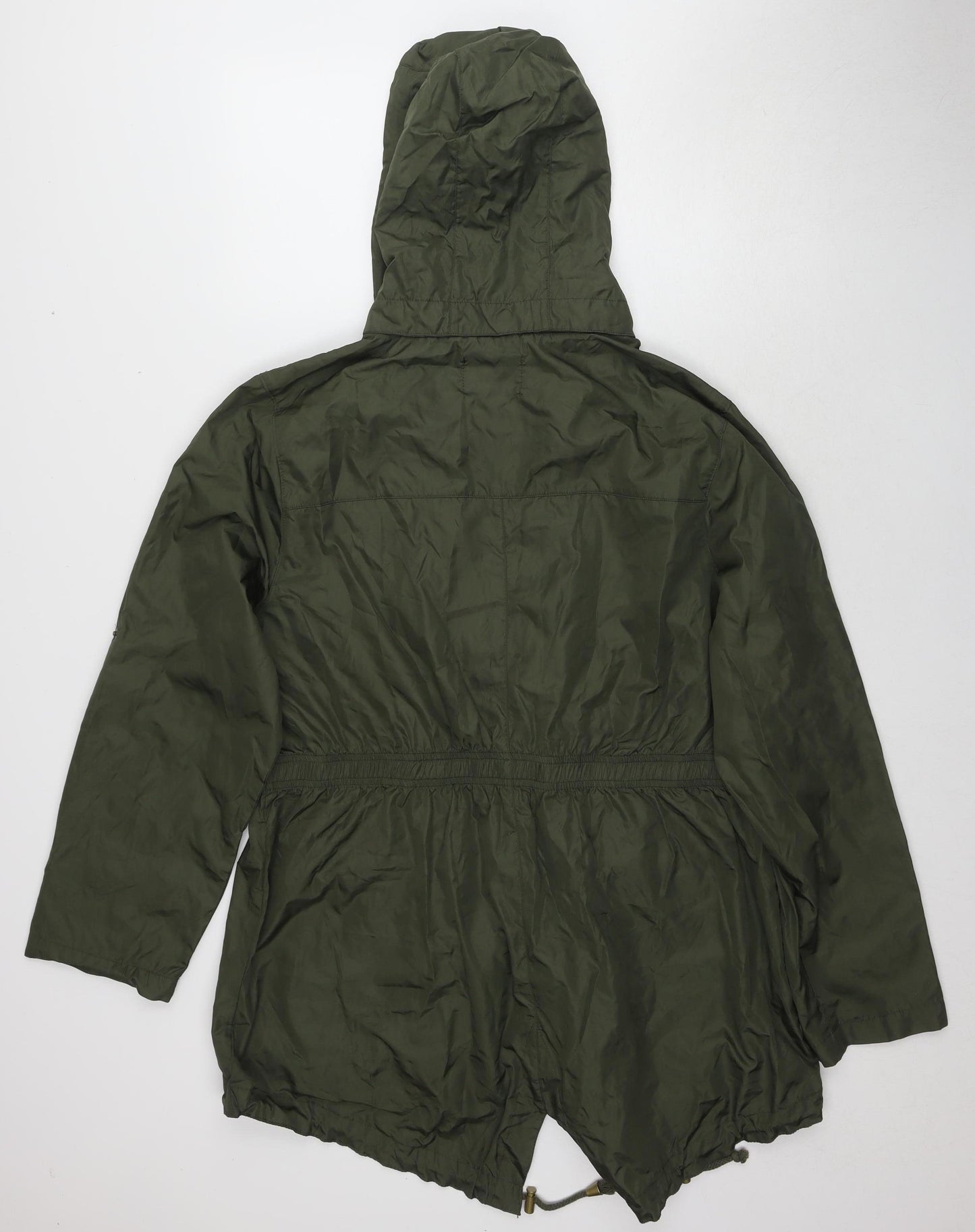 Brave Soul Women's Green Parka Jacket UK 18 Hooded