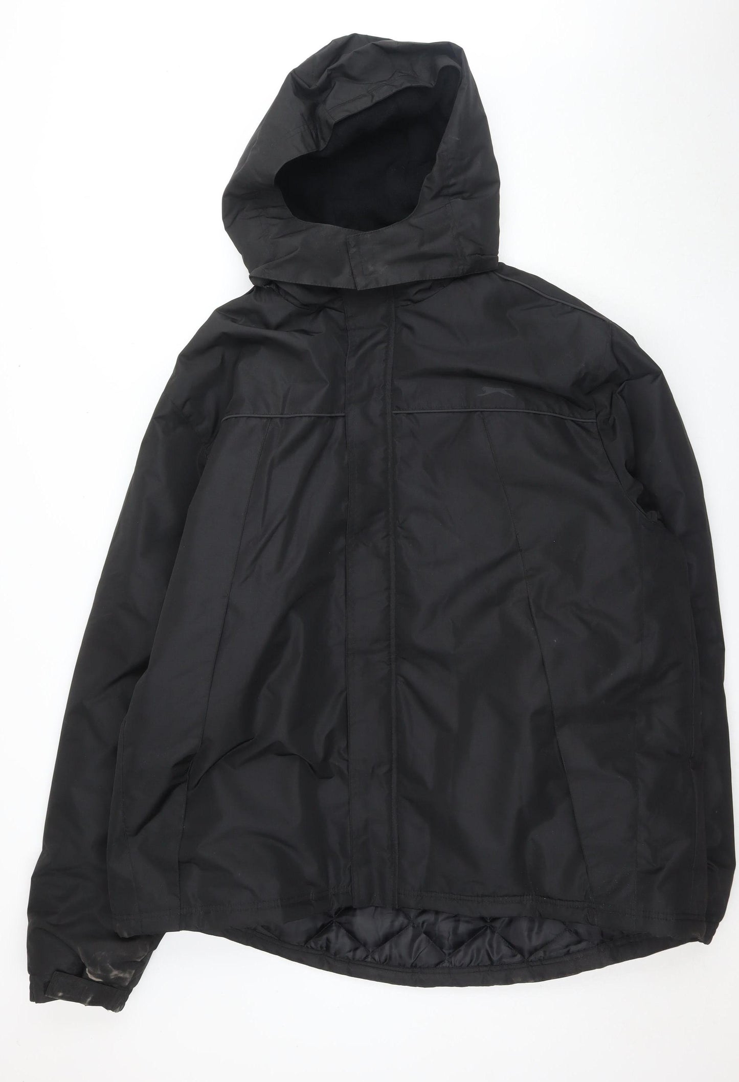 Slazenger Men's Black 4XL Puffer Jacket Hooded