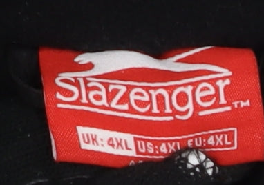 Slazenger Men's Black 4XL Puffer Jacket Hooded