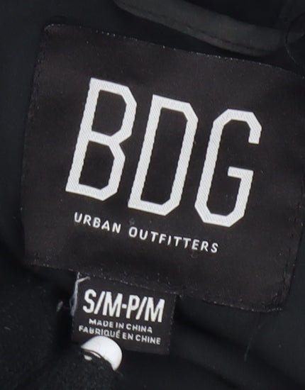 BDG Women's Black Parka Jacket S Mid-Length Urban Style