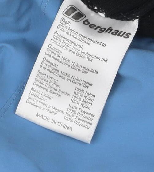 Berghaus Women's Blue Waterproof Rain Coat Jacket Size 16