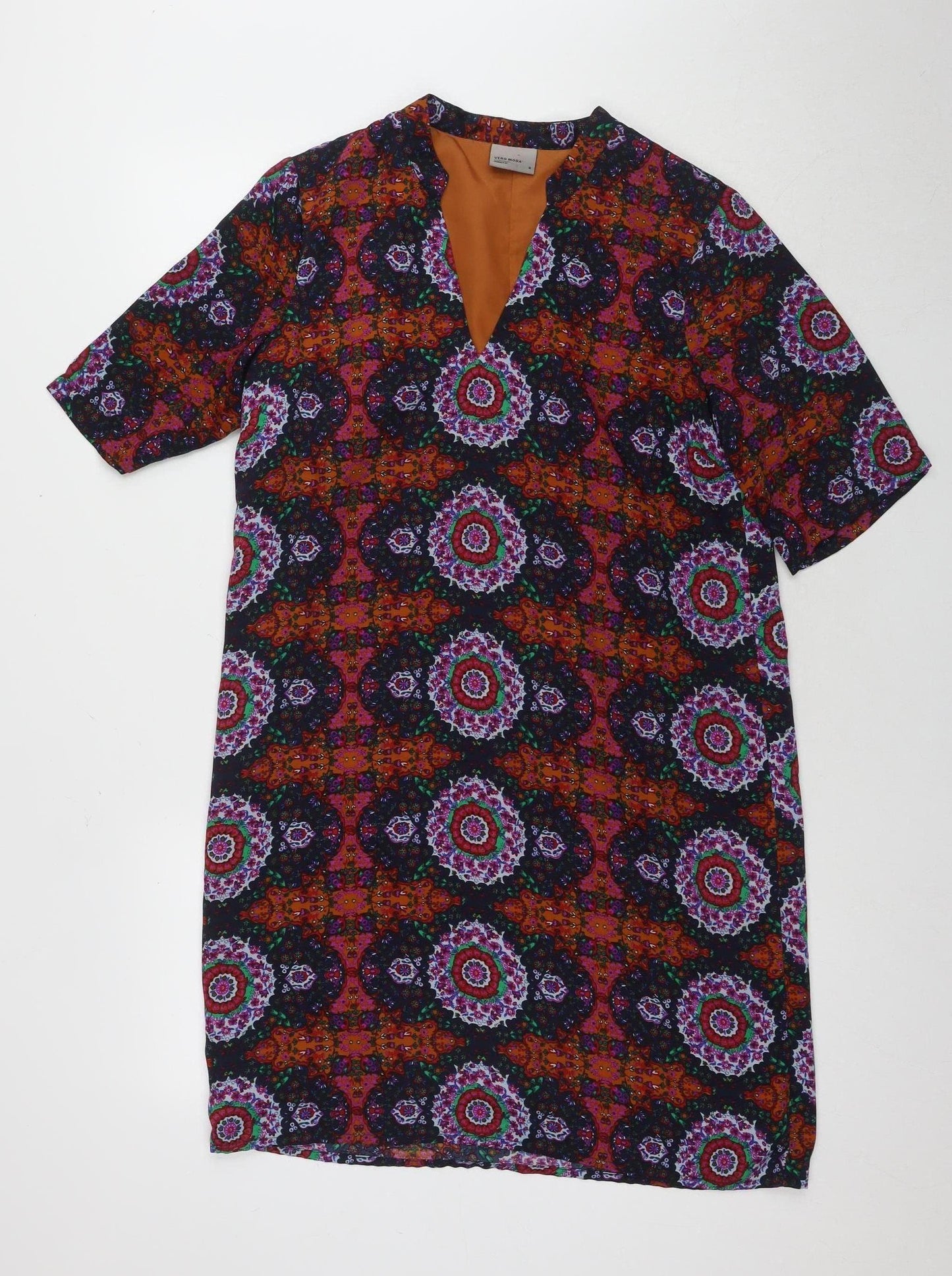 Vero Moda Women's Multicoloured Geometric Dress M