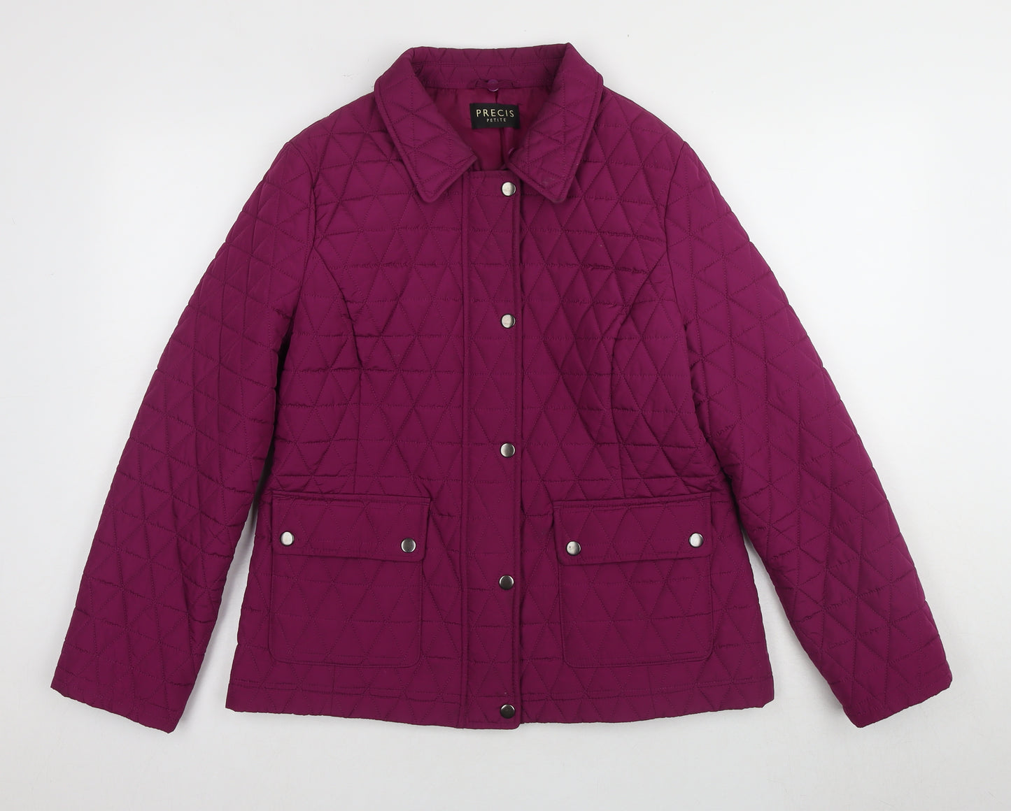 Precis Petite Women's Purple Quilted Jacket UK 12