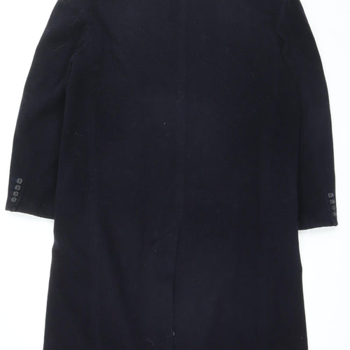 Burton Men's Black Wool Cashmere Overcoat 40