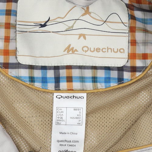 Quechua Women's Ivory Parka Jacket Size Small