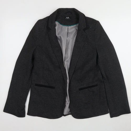 Wallis Women's Black Geometric Blazer, Size 10, Business Casual