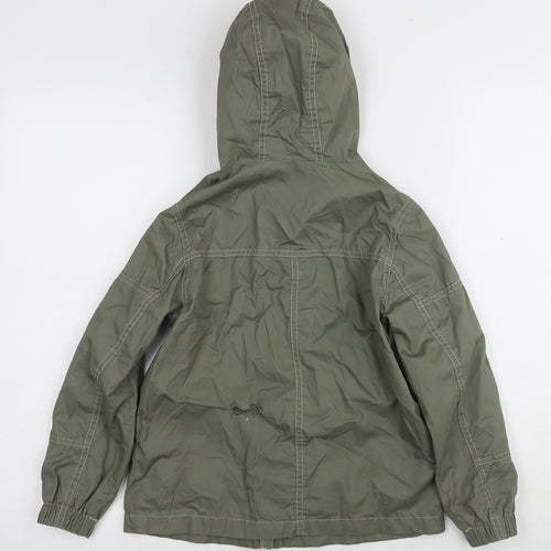 Next Boys Green Cotton Parka Jacket, 7 Years, Hooded