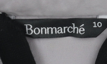 Bonmarché Women's Grey Parka Jacket Size 10 Hooded Casual